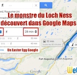Easter Egg Loch Ness Google Maps