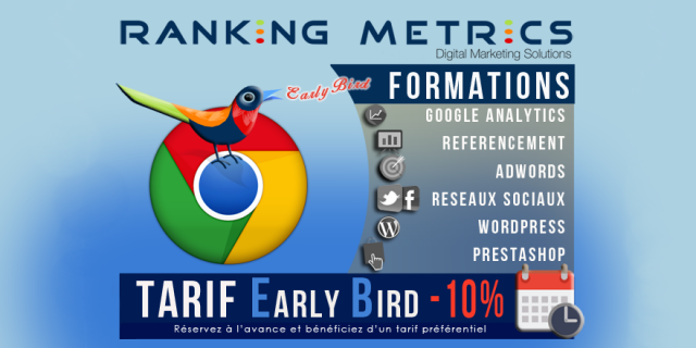 Tarif réduit Early bird Ranking Metrics