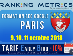 Formation SEO Paris octobre 2018