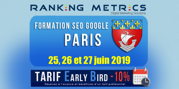 Formation SEO Paris juin 2019
