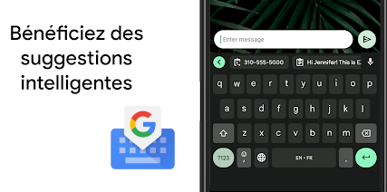 suggestions clavier Gboard