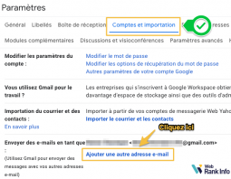 Ajout d'une adresse mail supplémentaire dans Gmail