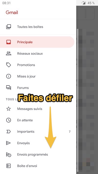 Faites défiler