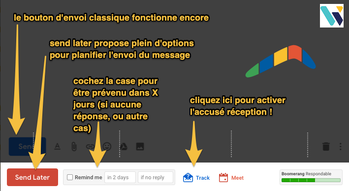 utilisation de Boomerang pour Gmail