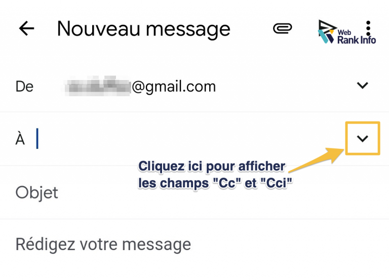 Gmail cc ou cci : comment envoyer un mail en copie cachée