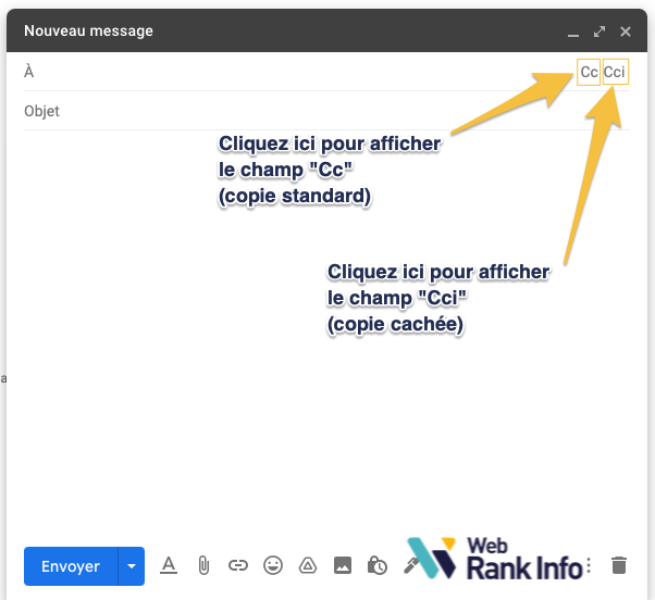 gmail cc cci ordinateur