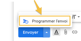 Programmer envoi Gmail