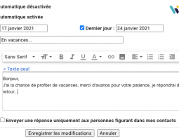 Comment ajouter un message d'absence dans Gmail