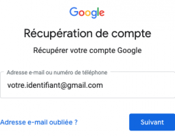 comment récupérer son compte Google/Gmail