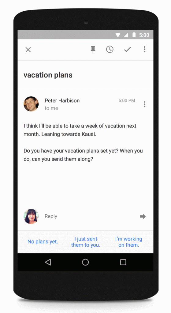Gmail Smart Reply