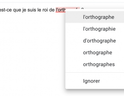 Vérifier l'orthographe dans Gmail