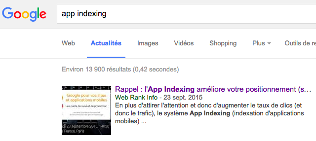 Referencement Google Actualite