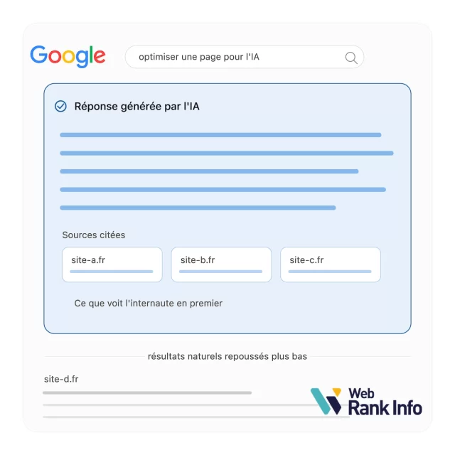 Schéma des AI Overviews Google