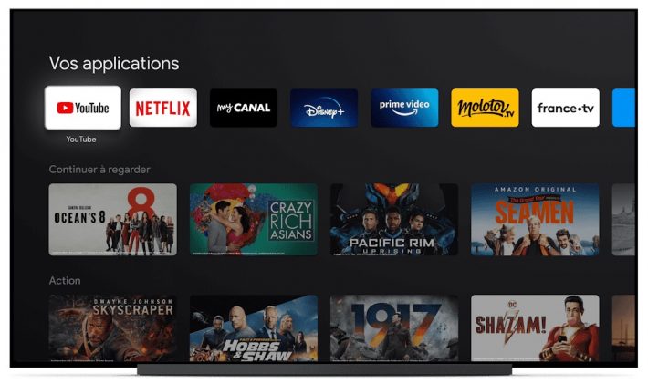 Programmes et applis vidéo pour Chromecast TV