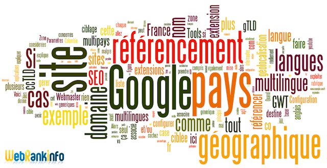 Référencement Google ciblage géographique