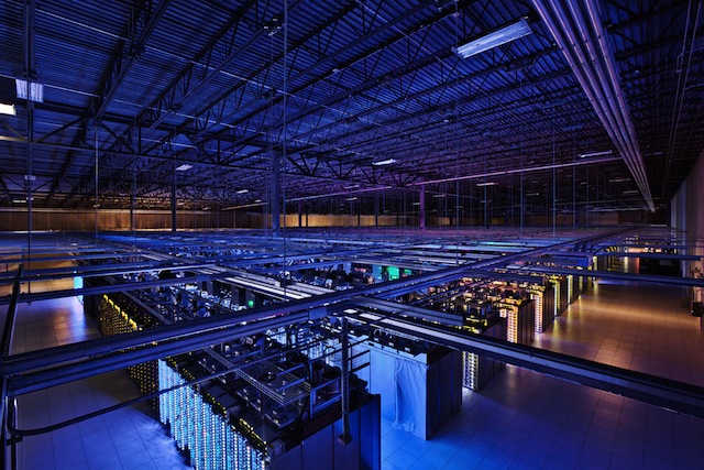 Google data center : intérieur