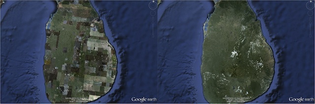 Le rendu des images satellite amélioré dans Google Earth v6.2