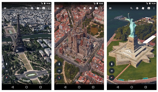 Appli mobile Google Earth