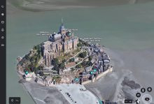 Mont St Michel dans Google Earth