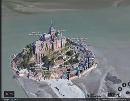 Mont St Michel dans Google Earth