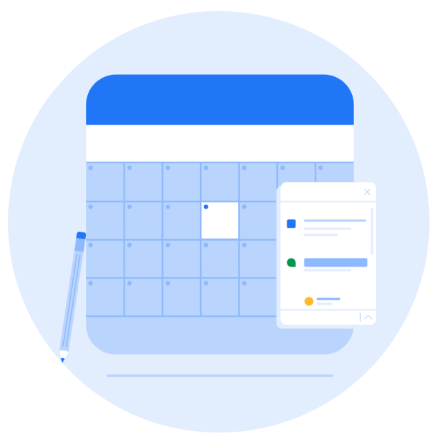 créer une réunion Google Meet dans l'agenda