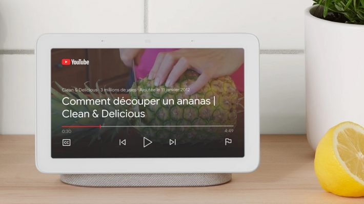 Recette en vidéo sur Nest Hub