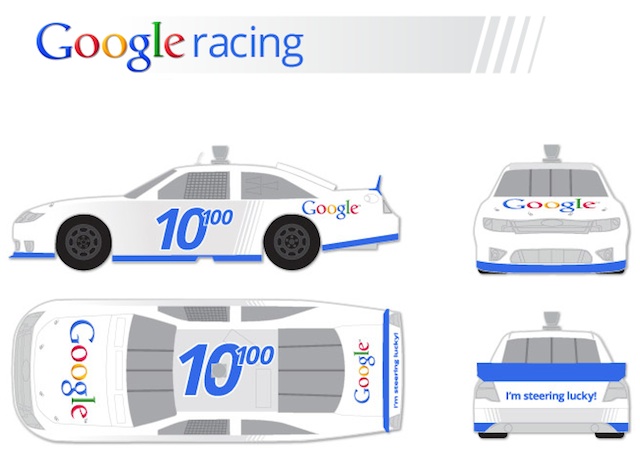 Google Racing : dessin officiel de la voiture