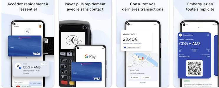 Fonctionnalités de Google Wallet