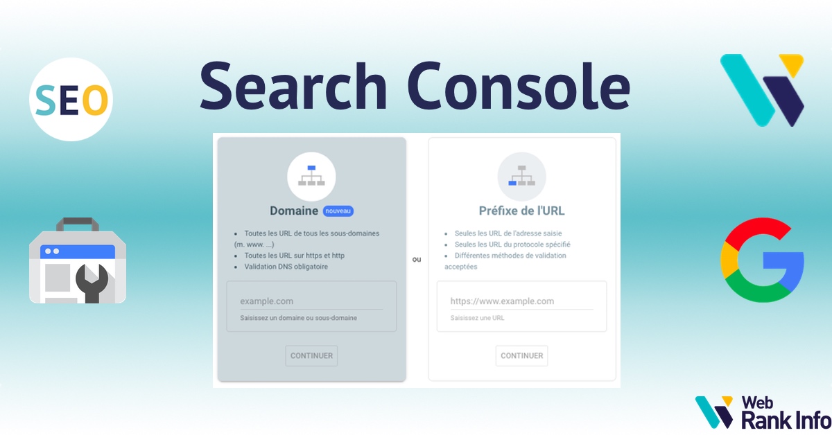Créer un compte Search Console et déclarer son site web