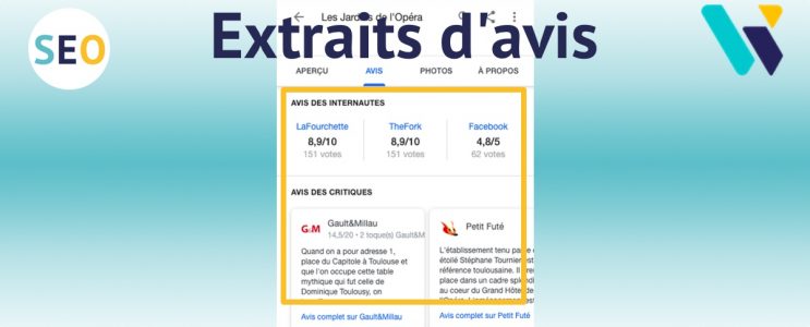 Tuto Extraits d'avis Google Search Console