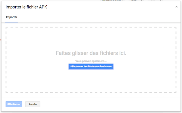 Upload APK Search Console