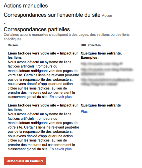 Exemples de backlinks factices