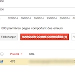 GWT Marquer erreurs comme corrigées