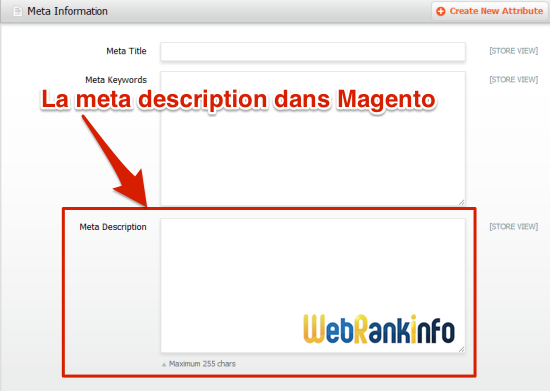 Meta description Magento