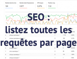 Mots-clés par page dans Google