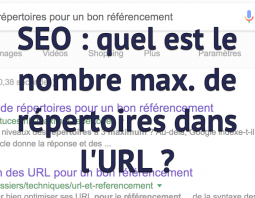 Nombre de répertoires dans URL et SEO