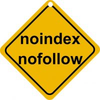 Attention noindex nofollow