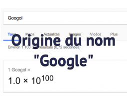 Origine du nom Google