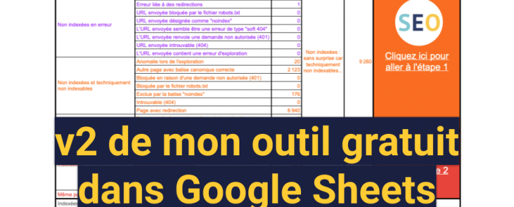 Outil pages non indexées et pages sans impression