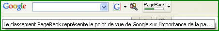 PageRank toolbar