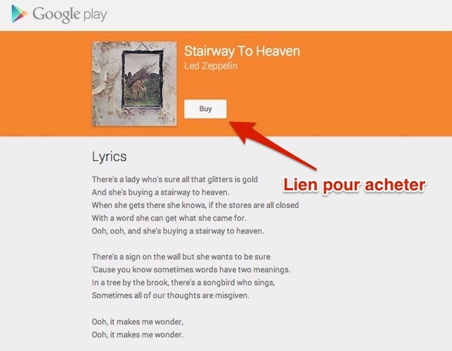 Paroles chansons Google Play