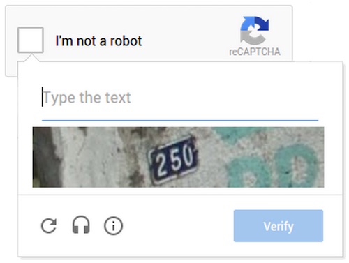 recaptcha streetview