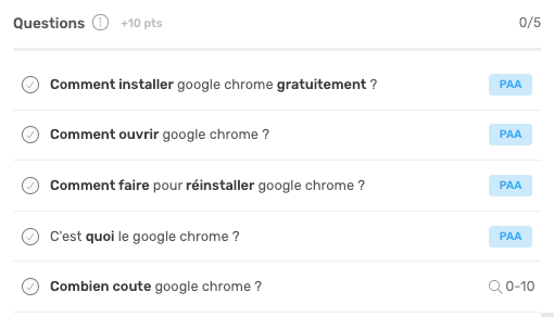 Questions proposées par Semji