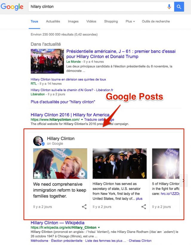 Google posts