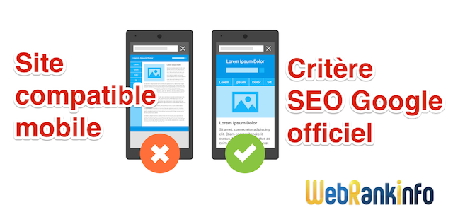 site mobile : citère SEO Google