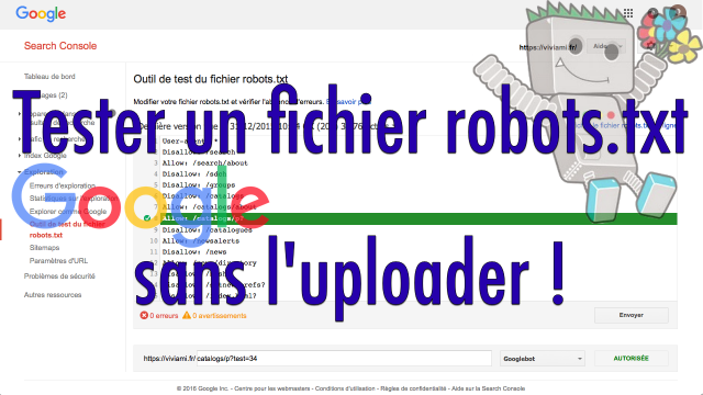 Test fichier robots.txt