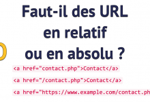 URL relatives ou absolues
