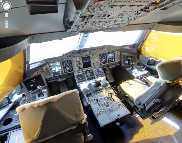 Visite virtuelle Airbus A380 StreetView