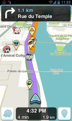 Waze rajoute une ligne de chiffres sur le clavier d'iOS (et c'est