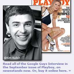 Interview de S. Brin et Larry Page dans Playboy - Août 2004
